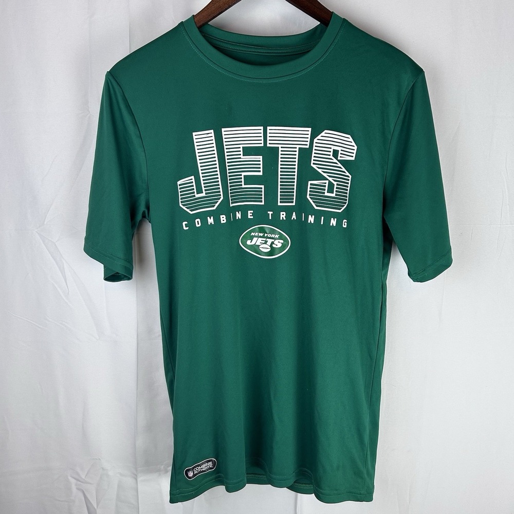 NFL Shirt Mens Medium New York Jets Green Team Apparel Football New Era Tee